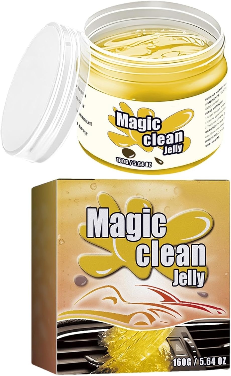 Gel limpiador de polvo para automóvil